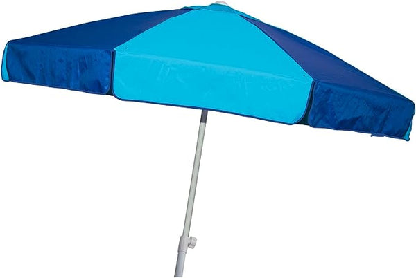 Buoy Beach 7 Ft Large Beach Umbrella -Blue Aqua