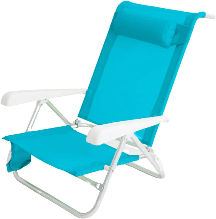 Wholesale Lay Flat 8-Postion Beach Chairs - Case Pack of 4