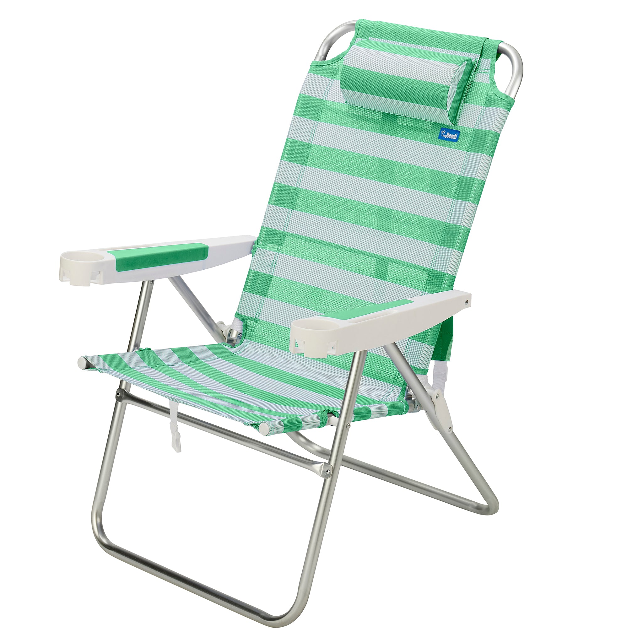 Set of Two (2) Tall Backpack Beach Chairs